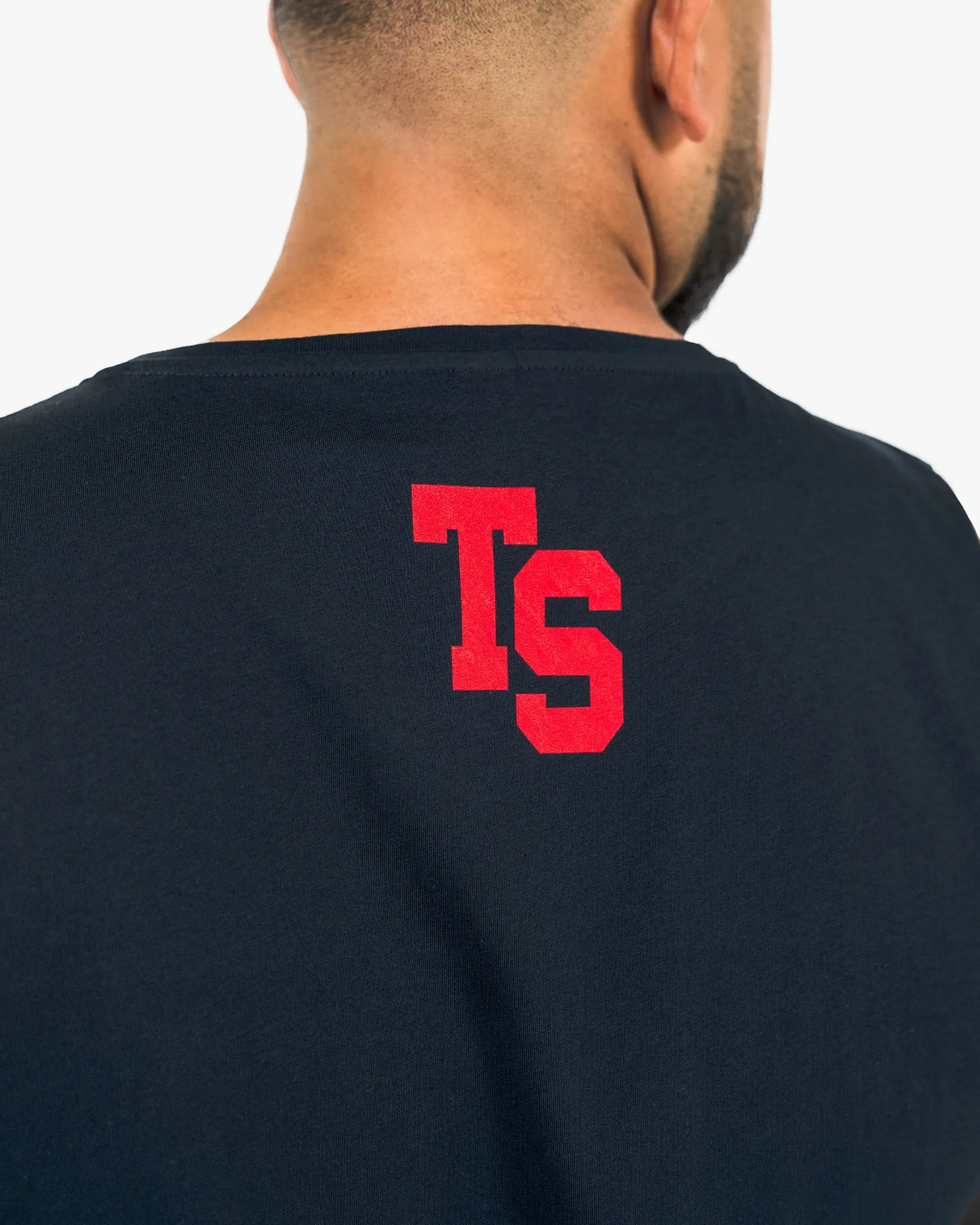 WKND Relaxed Tank - Navy w/ Red